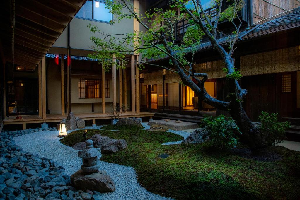 Zahrada ubytování Hotel Utano Kyoto Besho