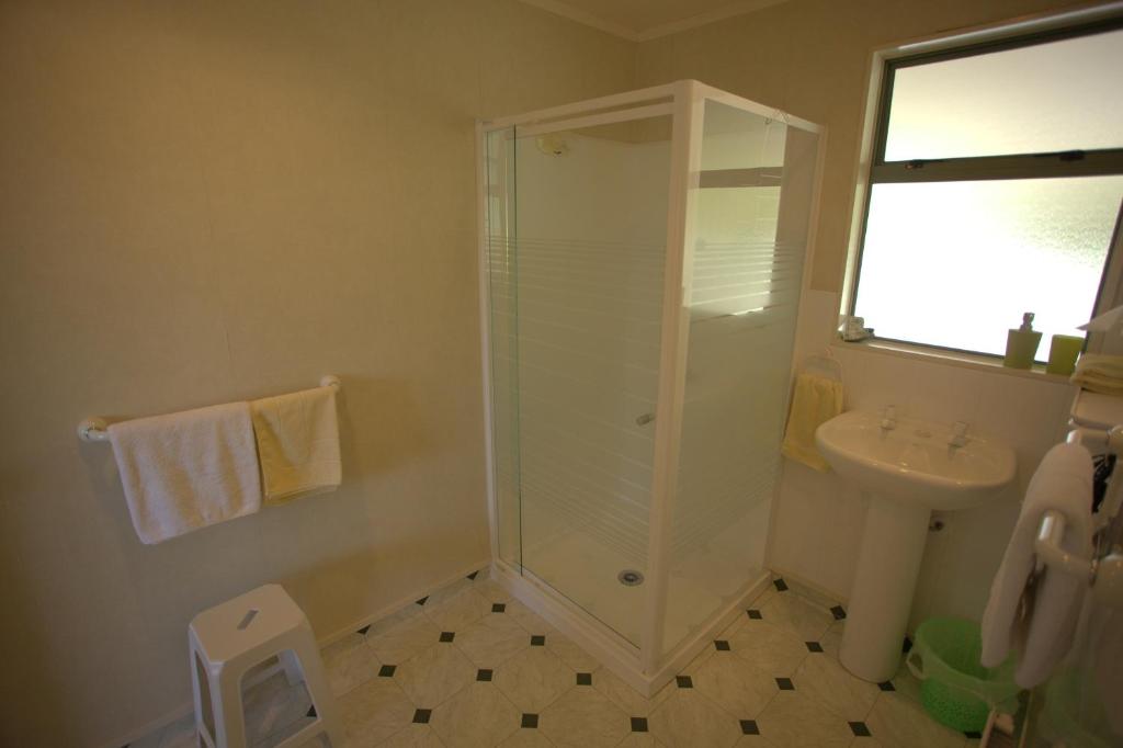 Koupelna v ubytování Catlins Area Motel