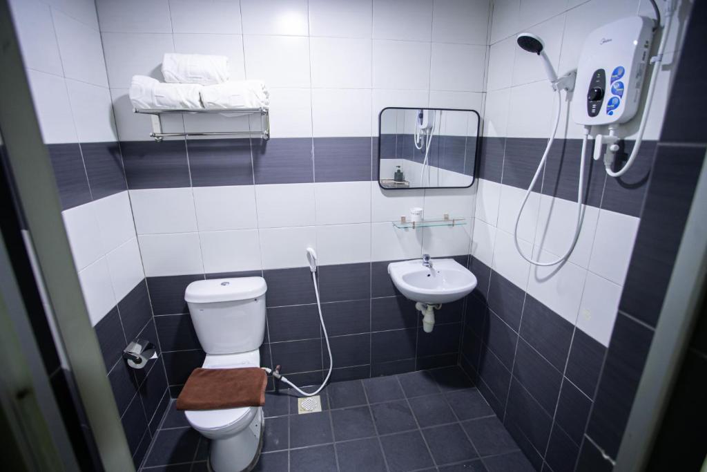 Koupelna v ubytování Rex City Hotel