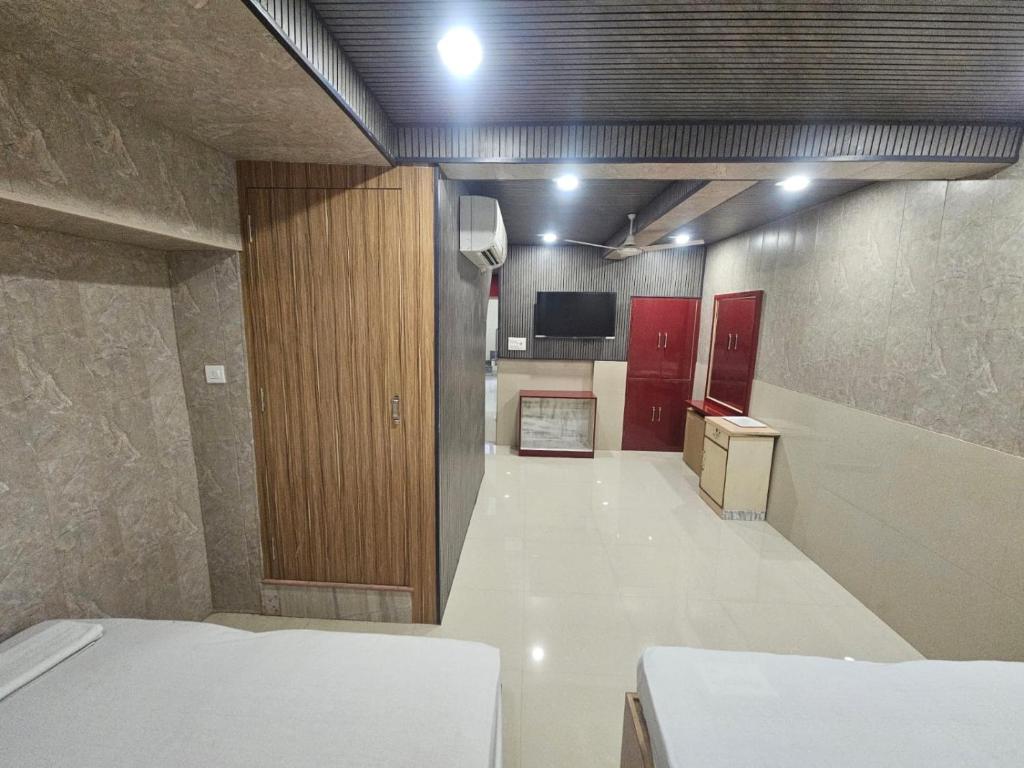 Postel nebo postele na pokoji v ubytování Hotel Bleue Mont