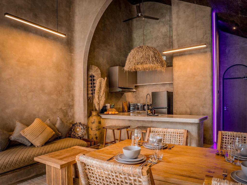 Posezení v ubytování Diwatu Villas