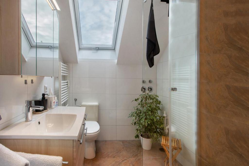 Koupelna v ubytování Ferienwohnung Lueg Ins Wiesental