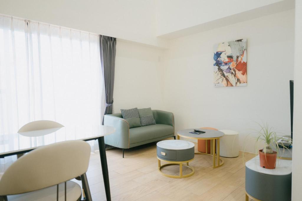 Posezení v ubytování 金金禮寓Solis hotel