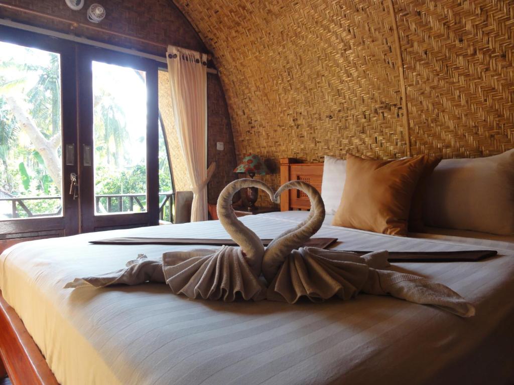 Cama o camas de una habitación en Villas Ganjor