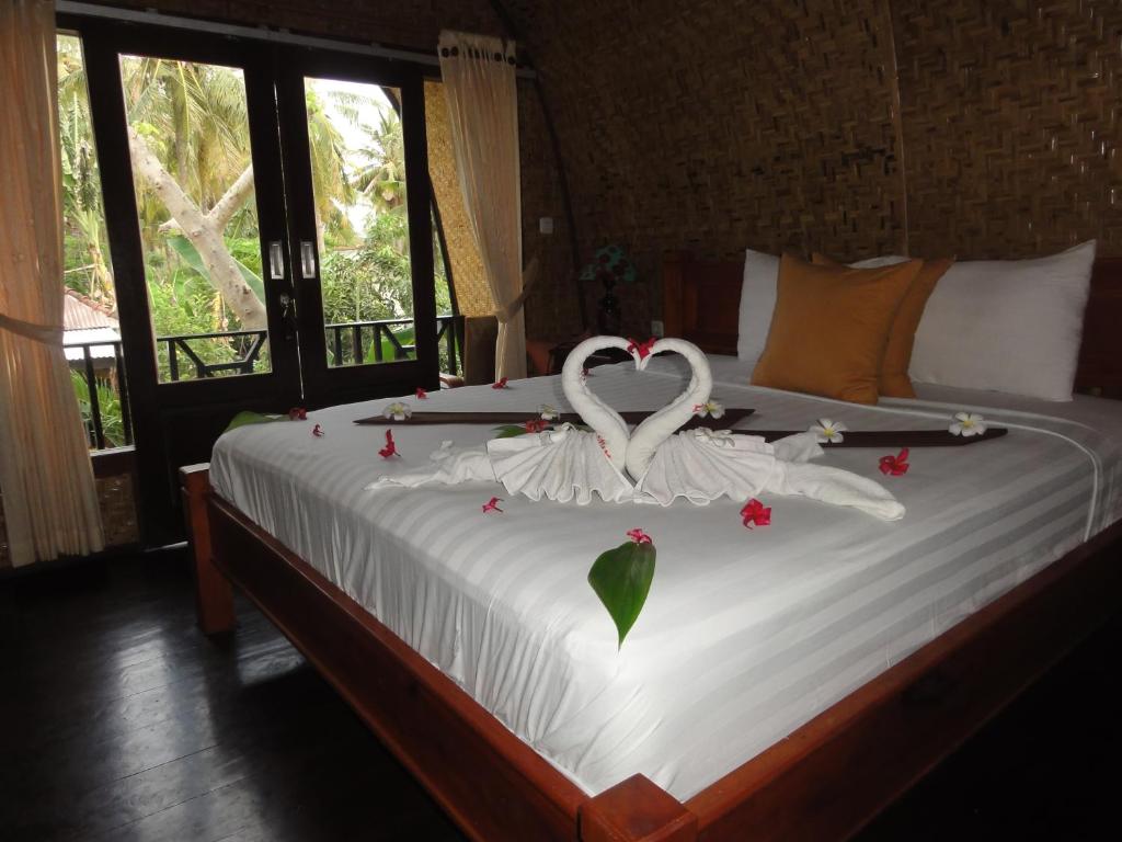 Cama o camas de una habitación en Villas Ganjor
