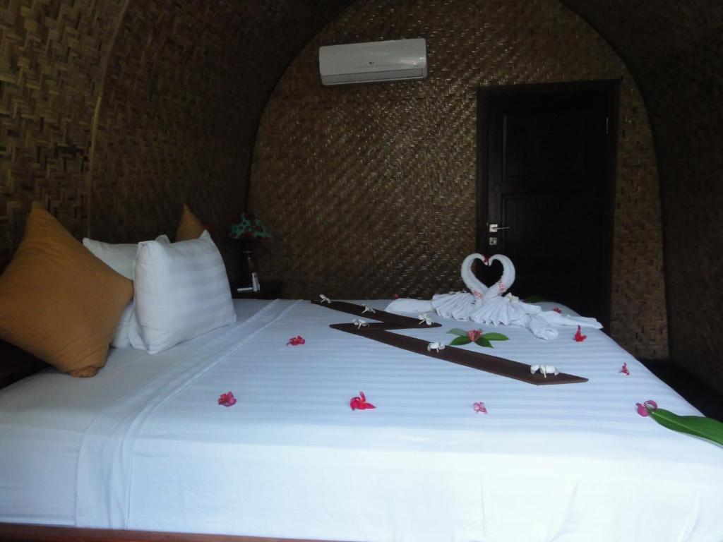 Cama o camas de una habitación en Villas Ganjor