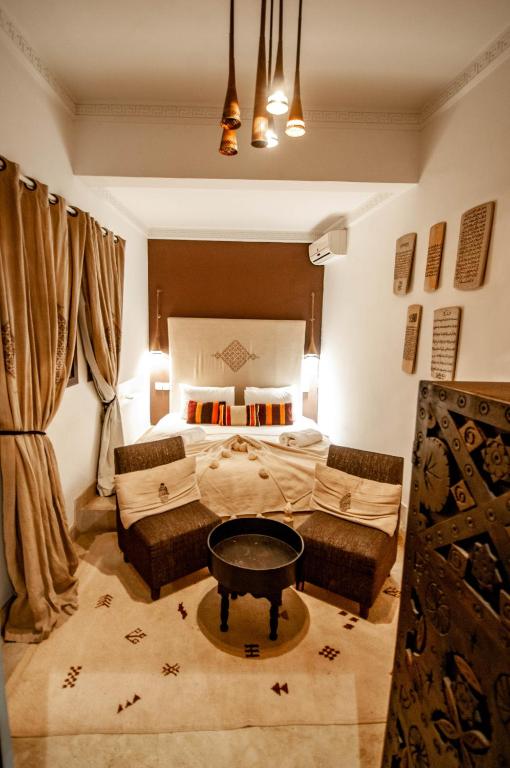 Posezení v ubytování Riad Origines