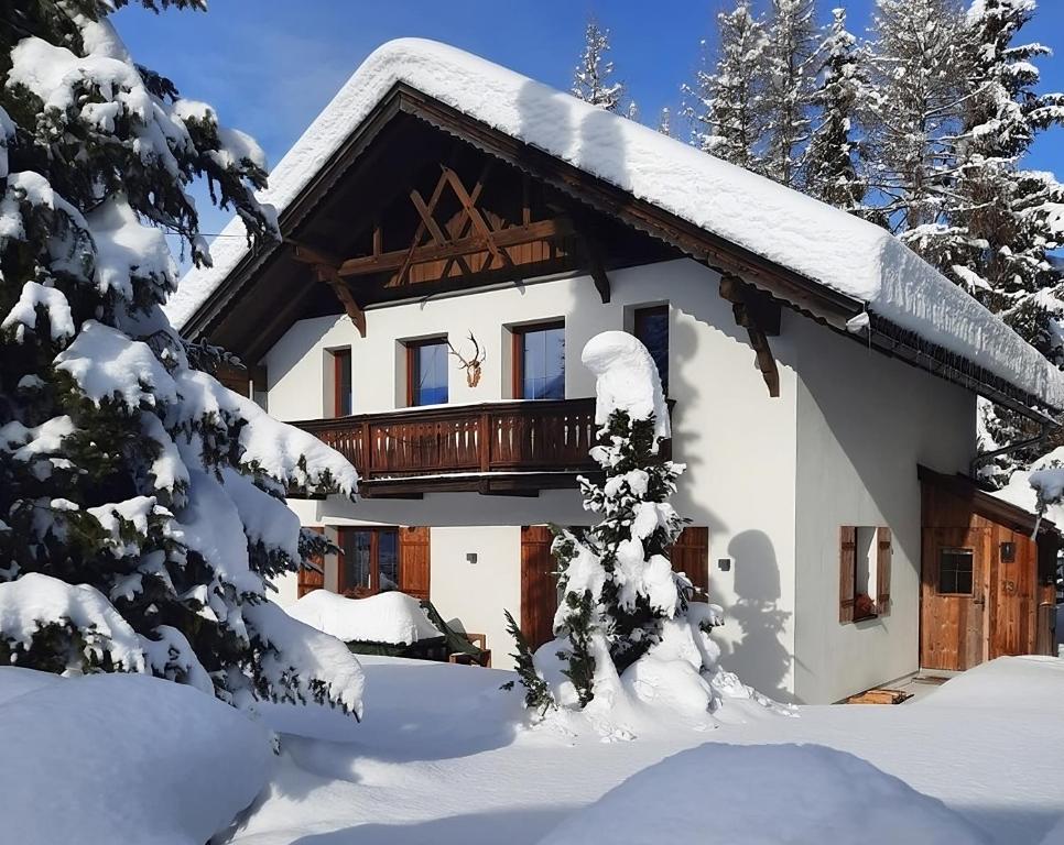 Schneehaus Lodge v zime