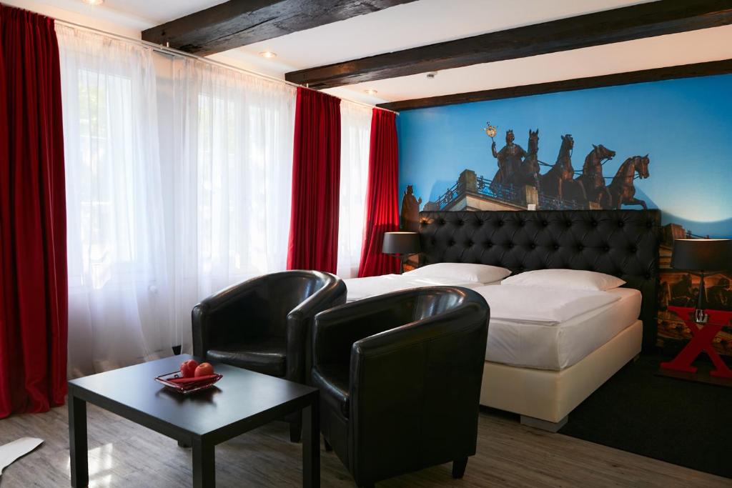 Posezení v ubytování Hotel im Haus zur Hanse