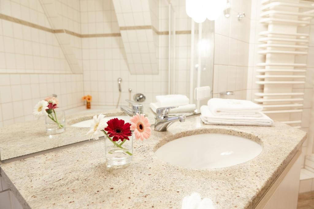 Koupelna v ubytování Hotel im Haus zur Hanse