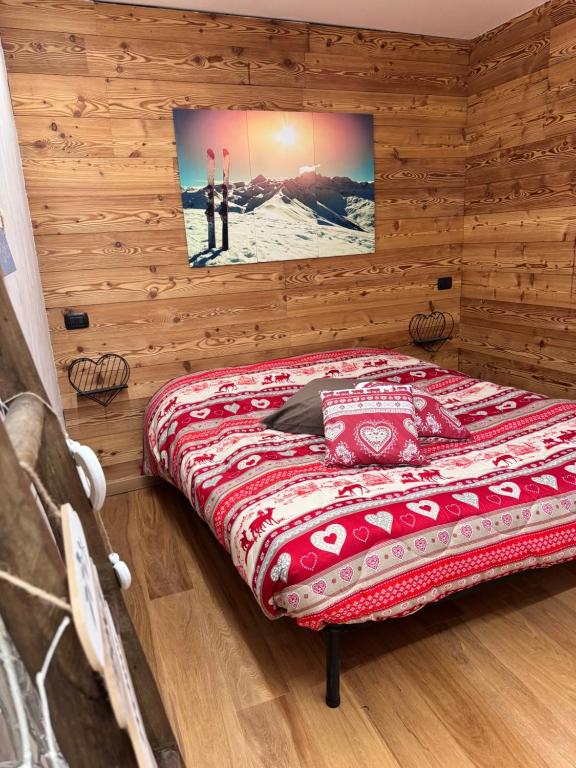 Postel nebo postele na pokoji v ubytování Residenze Vezza - Il Larice -