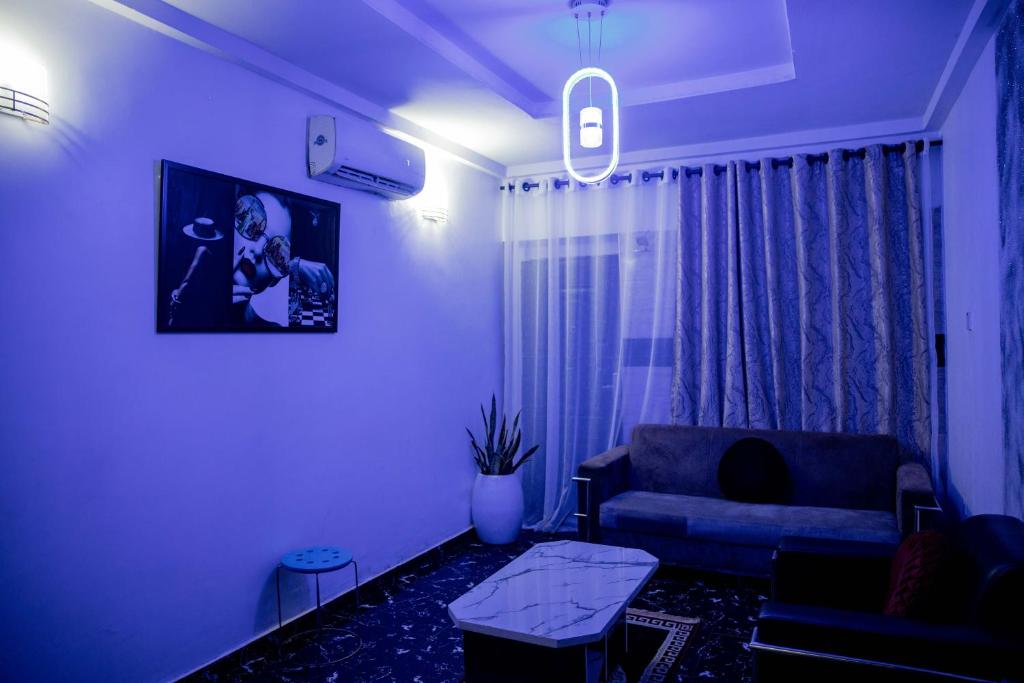 Posezení v ubytování Skyrock Hotels Ikeja
