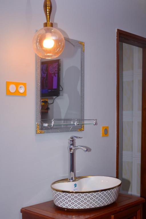 Koupelna v ubytování hôtel le CALOMA