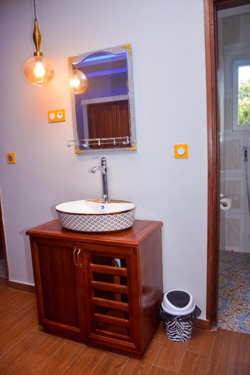 Koupelna v ubytování hôtel le CALOMA