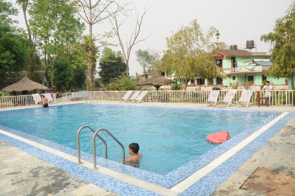 Bazén v ubytování Hotel Hermitage nebo v jeho okolí