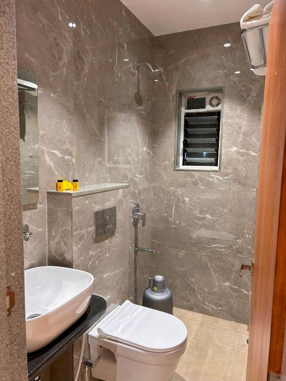 Koupelna v ubytování Hotel Neem Heritage