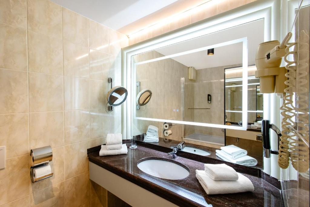 Koupelna v ubytování Vayalen Boutique Hotel
