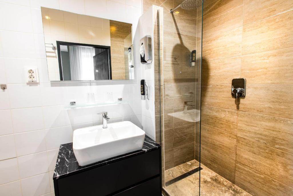 Koupelna v ubytování Vayalen Boutique Hotel