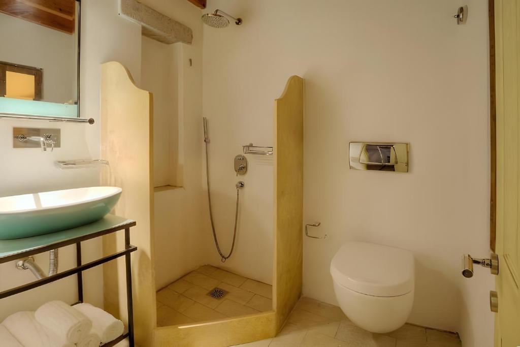 Koupelna v ubytování Santanna Suites