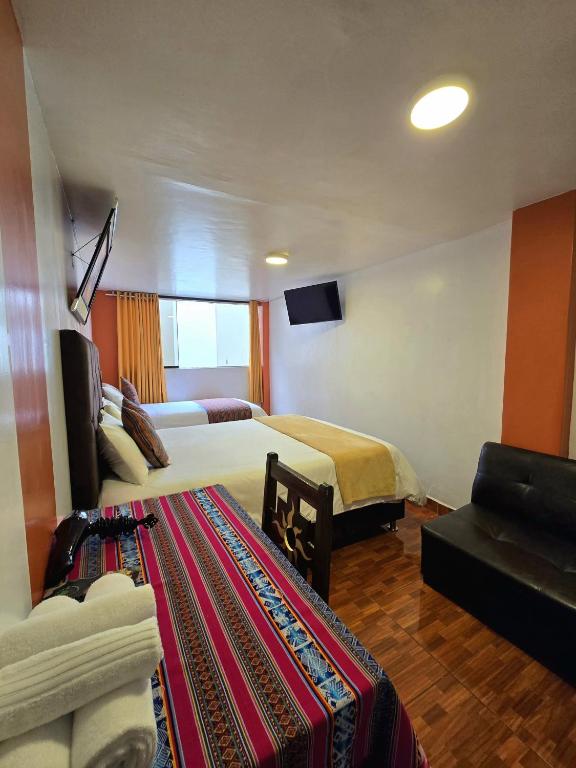Postel nebo postele na pokoji v ubytování Amakonkay Machupicchu