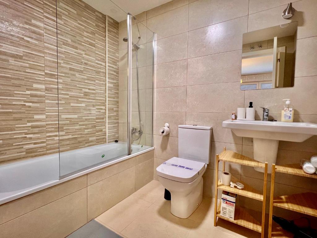 Koupelna v ubytování Apartamento Aguanaz 1