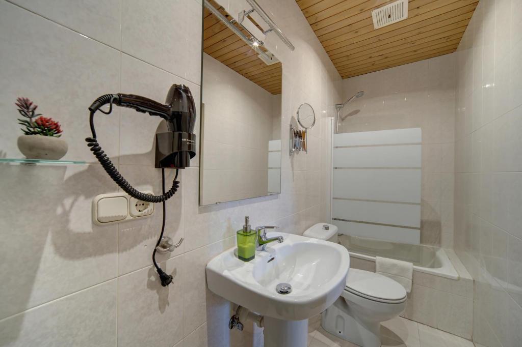 Koupelna v ubytování Casa Jansú