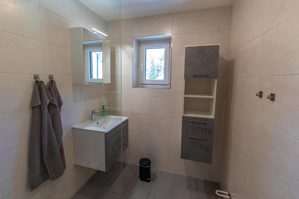 Koupelna v ubytování Ferienwohnung Eisl