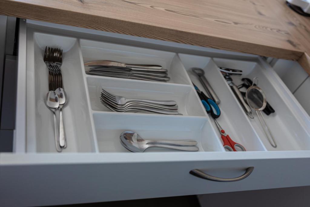 Kuchyň nebo kuchyňský kout v ubytování Ferienwohnung Eisl