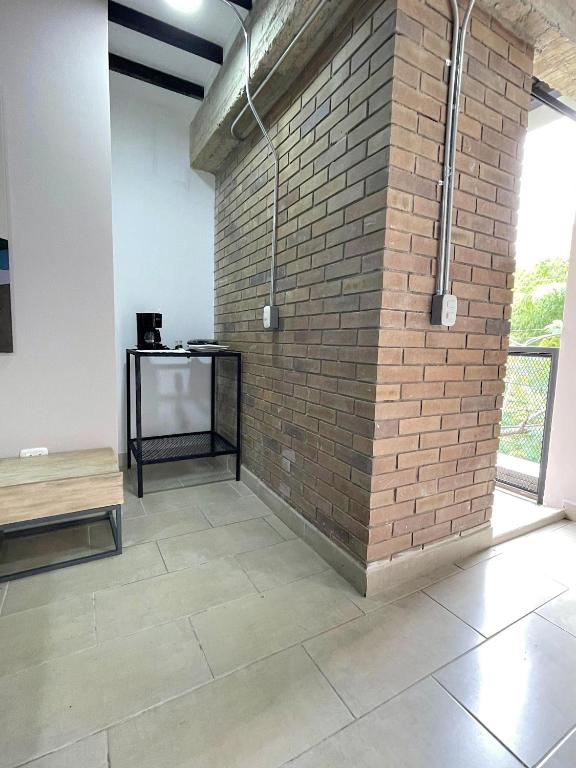 Postel nebo postele na pokoji v ubytování M1145 Aparta Loft