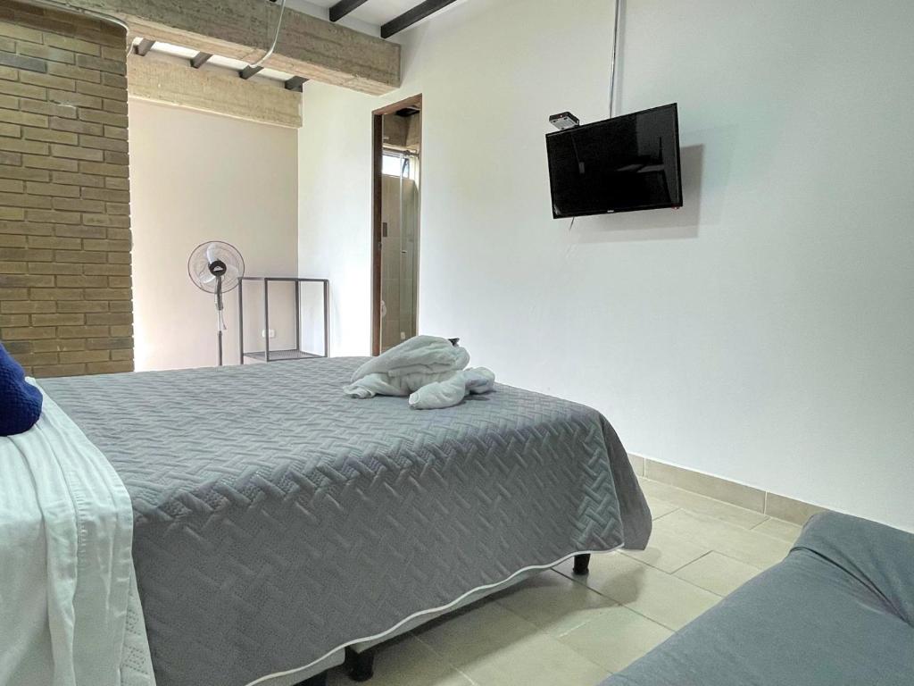 TV a/nebo společenská místnost v ubytování M1145 Aparta Loft
