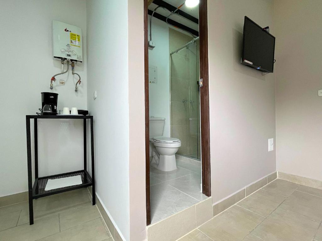 Koupelna v ubytování M1145 Aparta Loft