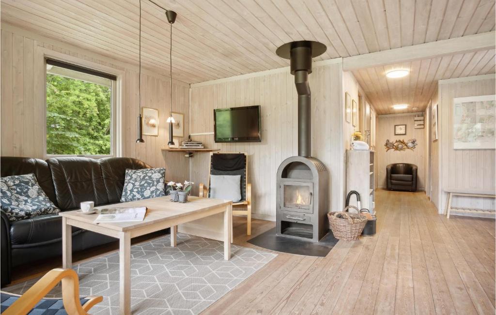 TV a/nebo společenská místnost v ubytování Holiday Home Fyrrelunden Ks Denmk