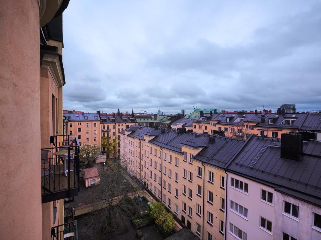 Nespecifikovaný výhled na destinaci Stockholm nebo výhled na město při pohledu z hotelu