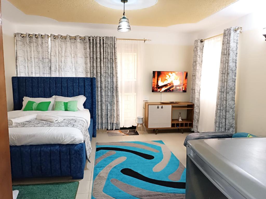 Postel nebo postele na pokoji v ubytování Pacho luxury homes