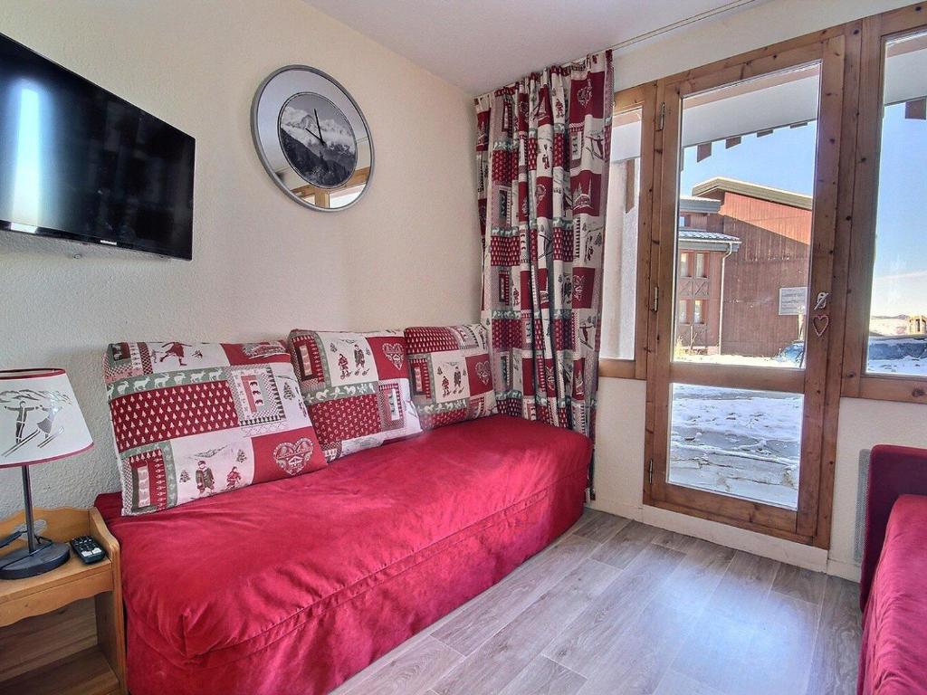 Studio cabine à Belle Plagne, 4 personnes, terrasse vue sud-ouest