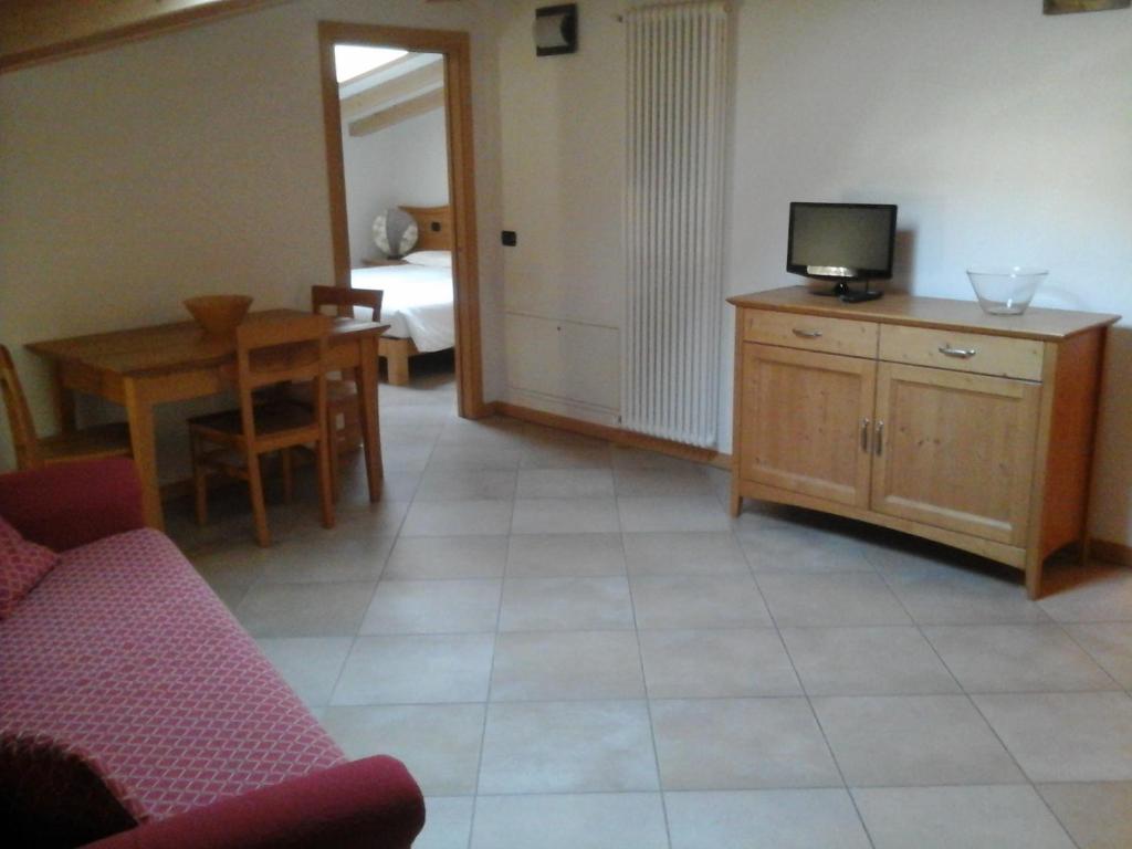 TV a/nebo společenská místnost v ubytování Residence Centrale