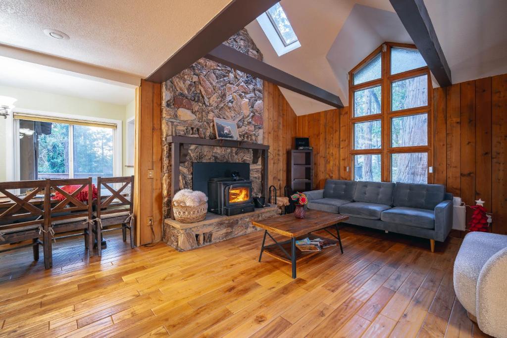 Χώρος καθιστικού στο Winter Falls Cabin-Stunning Views