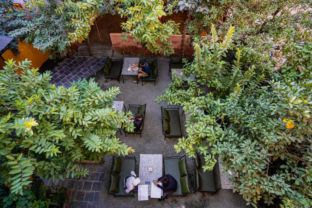 Zahrada ubytování Kwabahal Garden Hostel