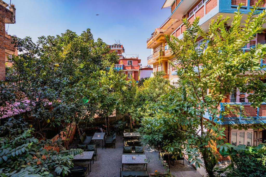 Zahrada ubytování Kwabahal Garden Hostel
