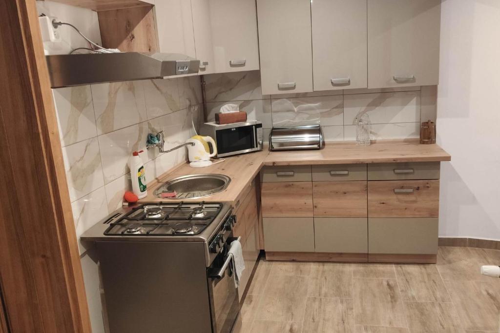 Kuchyň nebo kuchyňský kout v ubytování Apartmany Tatra Relax, Velky Slavkov