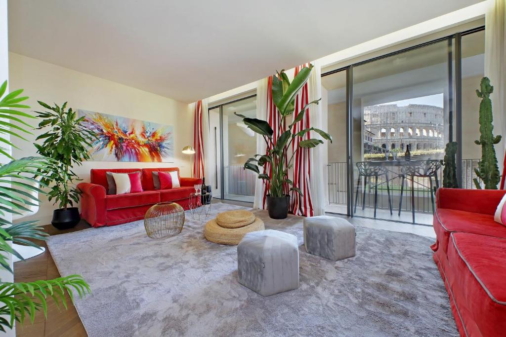 Posezení v ubytování Luxury Domus Apartment 2