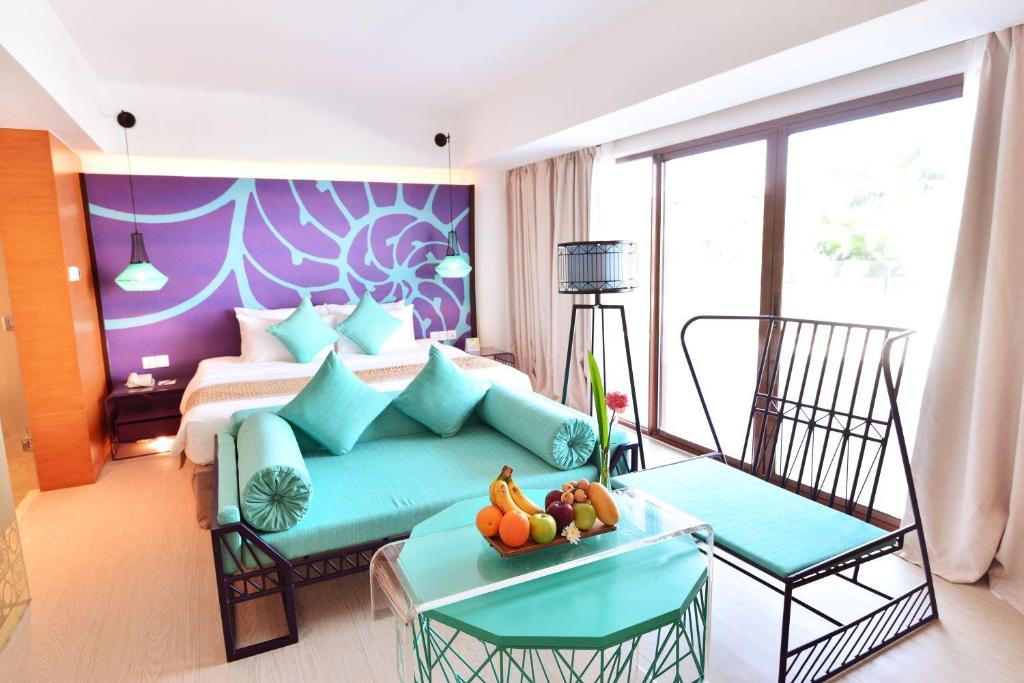 Uma área de estar em Hue Hotels and Resorts Boracay Managed by HII