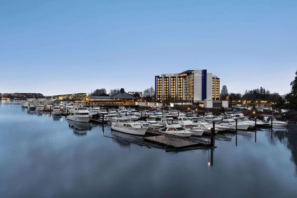 Výhled na řeku, která protéká v blízkosti hotelu