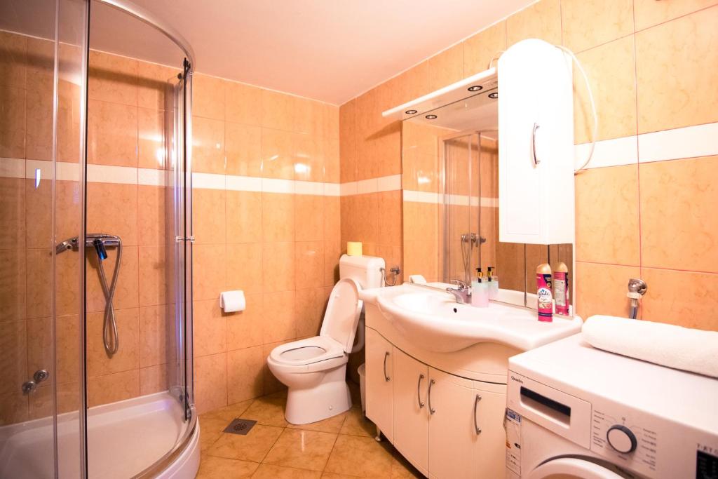 Kúpeľňa v ubytovaní Apartman Rudi