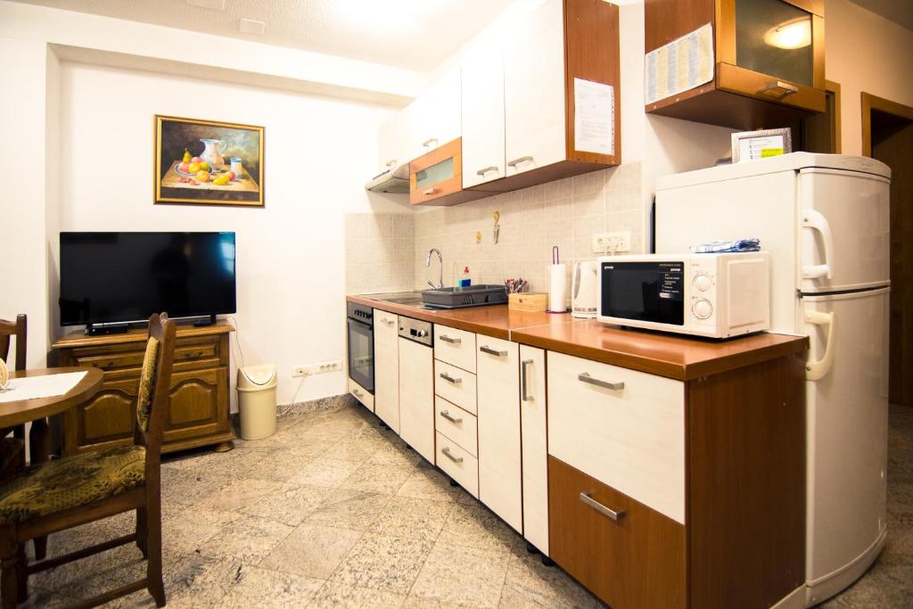 Kuchyňa alebo kuchynka v ubytovaní Apartman Rudi