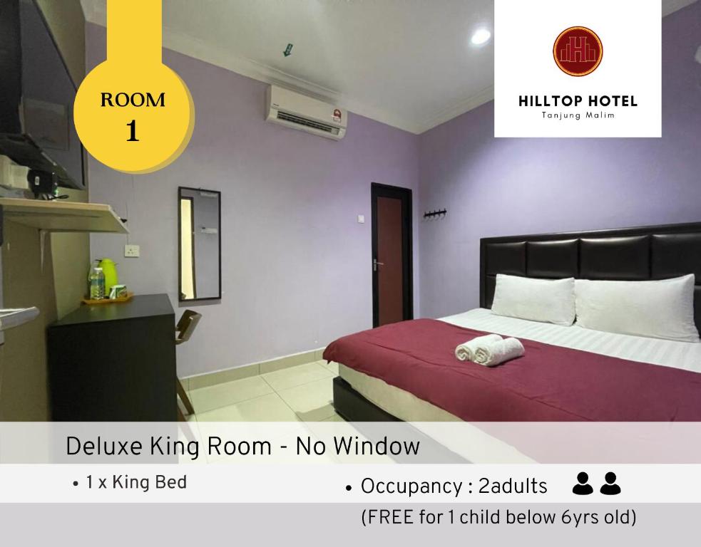 Hilltop Hotel Tanjung Malim - Luxe Tweepersoonskamer