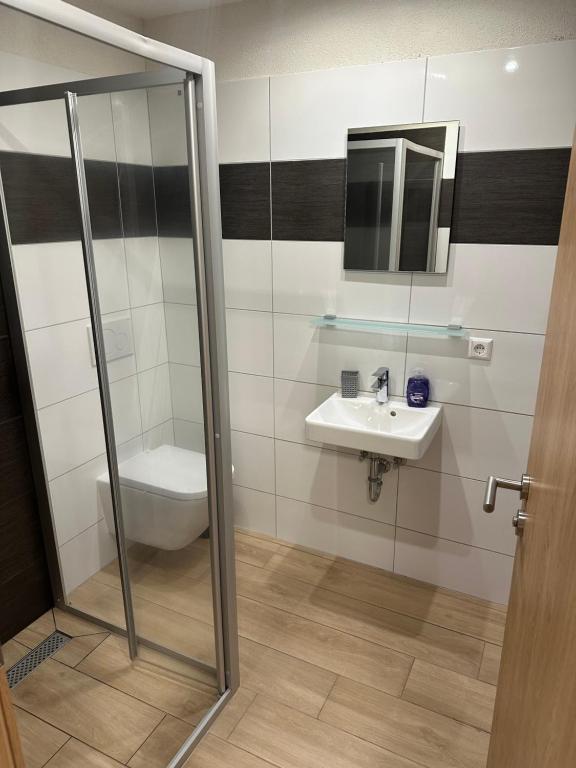 Koupelna v ubytování Hotel Kreuz Renchen