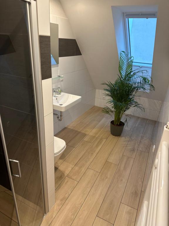 Koupelna v ubytování Hotel Kreuz Renchen