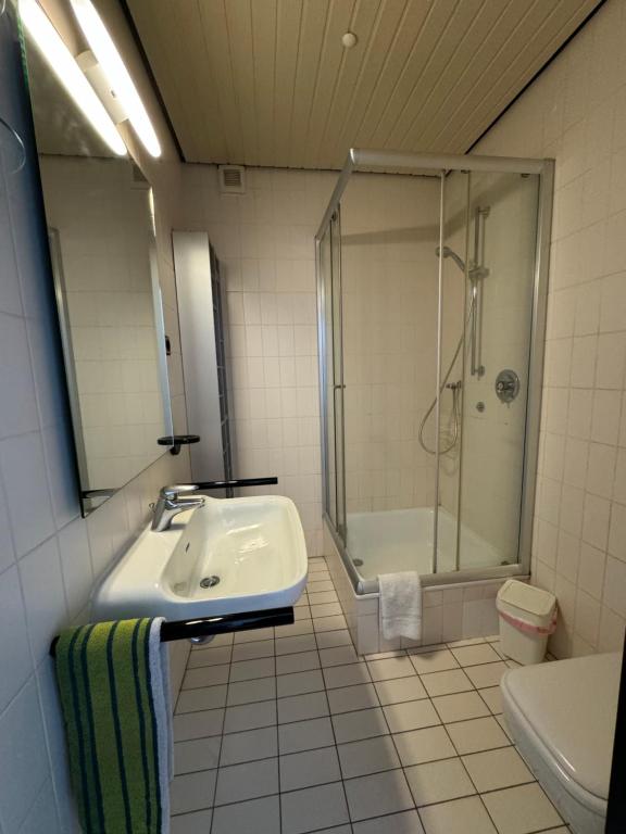 Koupelna v ubytování K9 Wohnungen