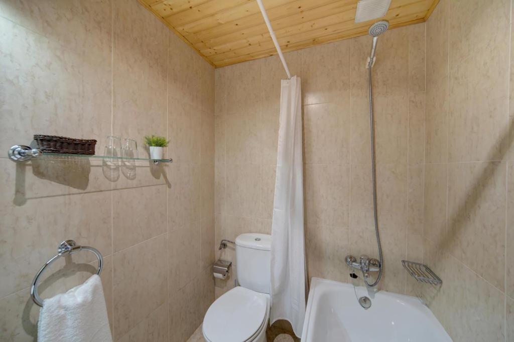 Koupelna v ubytování Casa Jansú